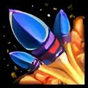 Large Blue Rocket icon