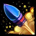 Small Blue Rocket icon